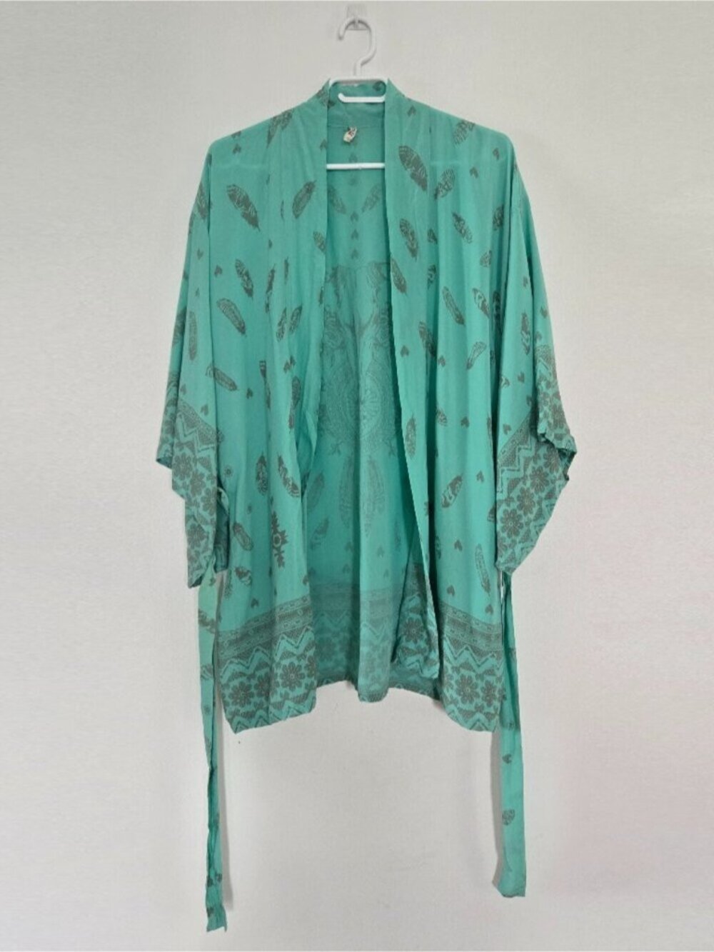 Spell & the Gypsy Collective Short Skull Tribe Robe Kimono One Size OS Holes